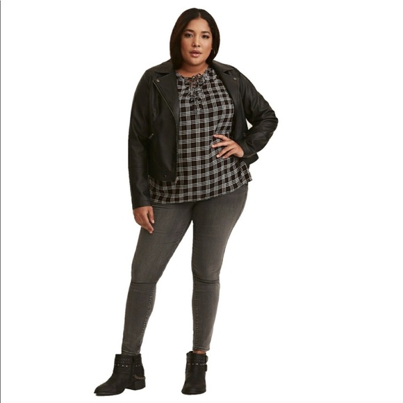 NWT plaid plus size tunic - Picture 3 of 8